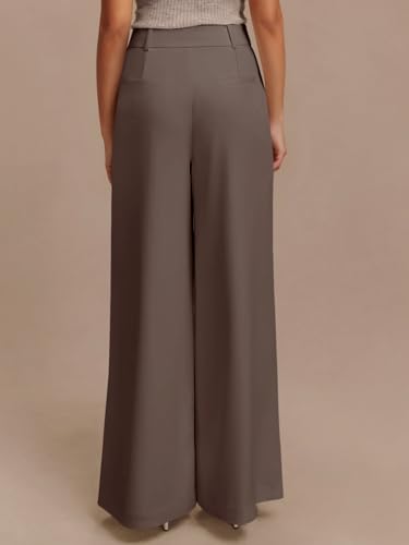 NIMIN High Waisted Dressy Pants for Women Straight Leg Business Casual Work Trousers Office Slacks with Pockets4