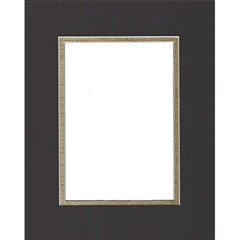 20x24 Black & Gold Double Picture Mats Bevel Cut for 16x20 Pictures Cover