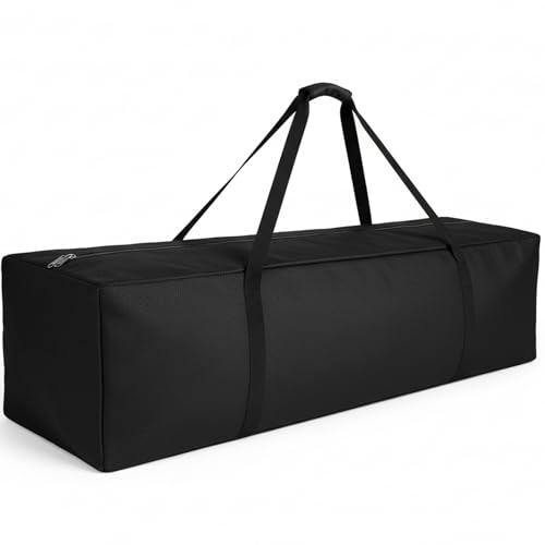 Image of COOLBEBE 65 inch Sports Duffle Bag - 270L Extra Large Travel Duffel Luggage Bag with Upgrade 2-way Lockable Zippers, Sturdy & Water Resistant Long Duffle Bag for Camping Moving (Black 65inch)