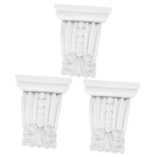 Garneck Coppia Di Mensole in Pu Da 3 Pezzi Mensole in Stile Europeo Per La Decorazione Della Casa Materiale Di Finitura Non in Gesso