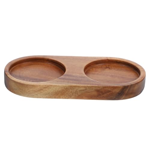 FUNOMOCYA Grinder Tray Non Slip Serving Tray Non Slip Tray Prevention Tray Plant Stands Coffee Grinder Coasters Holder Pot Cart Beige Deck of Cards Wooden Kitchen Tray Wood Tray