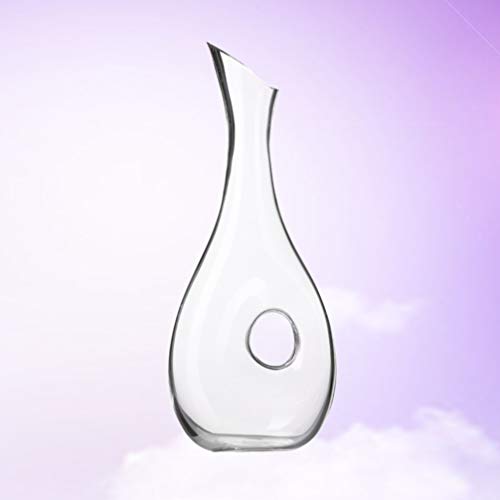 UPKOCH Garrafa de Vinho de 1200Ml Garrafa de Cristal Chumbo Aerador de Vinho Garrafa de Vinho Tinto