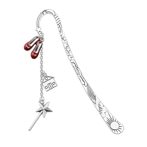 UJIMS Wizard Movie Inspired Gift Red Slippers Bookmarks for Book Lover Reader OZ Movie Fans Gift for Friend (RedSlippersBookmarks)