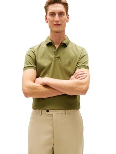 Image of Tommy Hilfiger Mens Short Sleeve Casual Polo Shirts in Regular Fit with Liquid Cotton