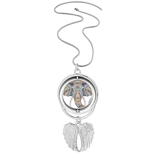 Collier éléphant coloré et ailes d'ange pour sublimer vos tenues d'été