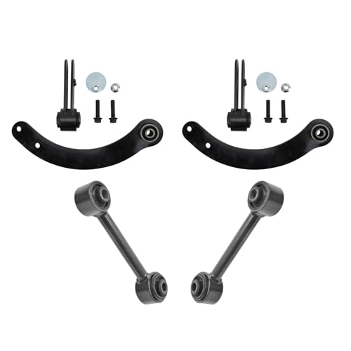 TRQ Rear Control Arm Set Lateral Link Compatible with 2007-2012 Dodge Caliber 2007-2017 Jeep Compass Patriot