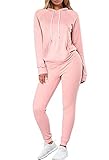 FUPHINE Women's Tie Dye Jogger Outfit Sweatsuit 2 Piece Sweatshirt Long Sleeve Hooded and Pants Loun