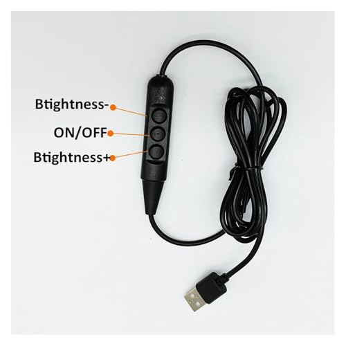 Variateur USB 5V à 3 boutons avec câble d'extension blanc pour ruban LED DIY - 3