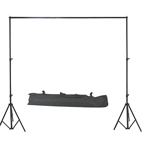 RPGT - Estudio fotográfico ajustable, soporte de fondo con sistema Crossbar que incluye una bolsa de transporte