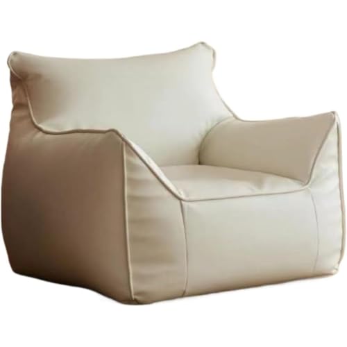 ビーンバッグチェア ビーズクッション 怠惰な座布団 1人掛け豆袋 ビーズソファ 水性レザー シングルレイジーソファカバー EPS粒状充填 水性レザー生地 人間工学 軽量 ゆったりとしたタタミ リビングルーム 屋内スペース ベッドルーム ガーデン用 Tasy