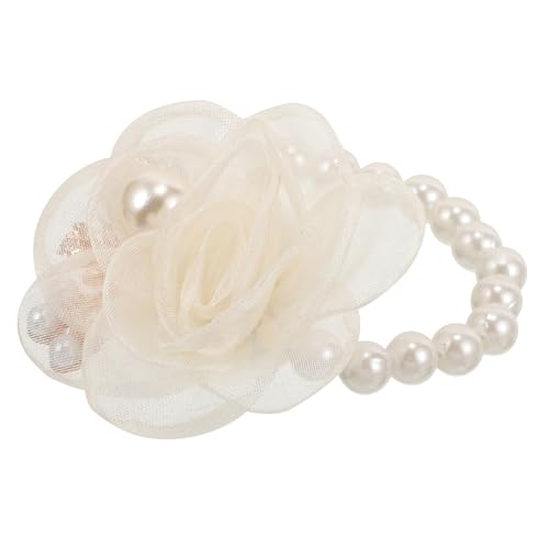 Bracelet de corsage en perles blanche, le cadeau souvenir parfait pour demoiselle d'honneur