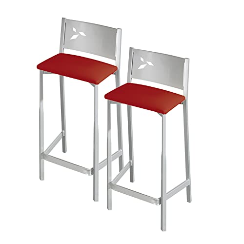 Taburetes Altos de Cocina Rojo Marca ASTIMESA