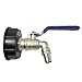 Edinstry IBC Tote Tank Food Grade Drain Adapter 3/4" Coarse Garden Hose Faucet Water Tank Hose Connector