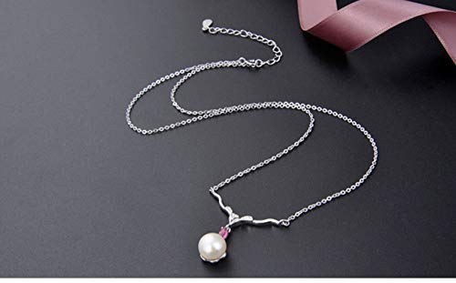 Perle d'eau douce collier argent sterling de qualité supérieure - 8
