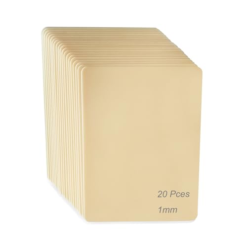 Practice Skin 20Pcs 8" x 6" Medium Size Blank Silicone Reelskin Fake Skins Thick 1mm for Tattoo Beginners