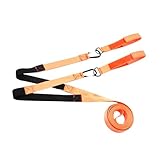 [Taille idéale] Ce harnais d'entraînement au ski, doté d'un mousqueton robuste, mesure 405 cm x 2,5 cm (159,45 pouces x 0,98 pouce) et est facile à utiliser grâce à son mousqueton solide et résistant