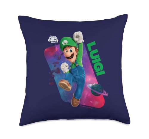The Super Mario Galaxy Movie Luigi Steps Up Throw Pillow