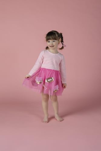 Mud Pie Girls Sequin Football Tutu Dress2