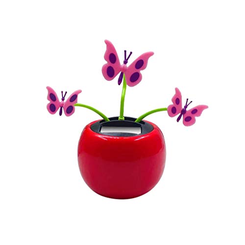 Ouniman Dancing Solar Toys, 26 Styles Solar Dancing Flower Cactus Solar Powered Toys Car Swinging Dancing Toy Car Windowsill Decoration Holiday Car Dashboard Office Home Desk Decor (L)