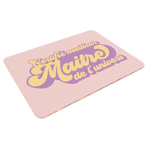 Sets de table rose dessous en liège souples grand format