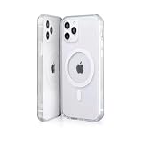 PhoneThrone Custodia Magnetica Compatibile con MagSafe con HaloLock con iPhone 13 Pro Antiurto, Resistente all'Ingiallimento, Retro Resistente ai Graffi, Trasparente (IPHONE 13 PRO)