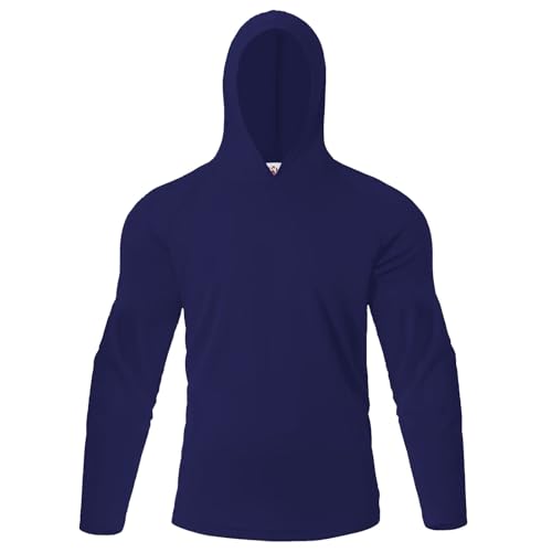 LeeHanTon Long Sleeve Athletic Shirt Men Sun Protection UPF 50+ Hoodie Shirts Fishing Running Uv Swim Rash Guard T-Shirt3