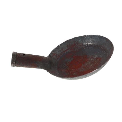 DIYEAH Cucharón Redondo de Hierro para Excavación y Tamizado de Suelo Herramienta Multifuncional para Limpieza de Desagües Jardinería y Actividades Playa Diseño Ligero y Fácil de Limpiar