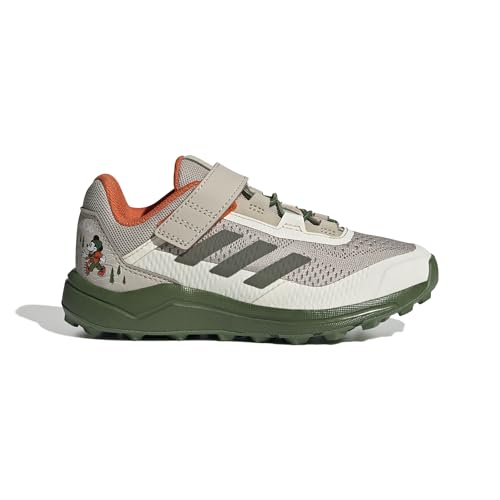 adidas - Terrex Disney Agravic Flow Trail Running Shoe, Zapatos Bajos Que no Son de fútbol, Wonder Beige/Olive strata/Semi Impact Orange,