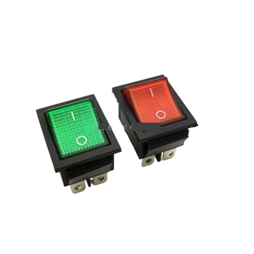 Interrupteur à bascule KCD4 16A avec lumière rouge pour sécuriser la coupure de courant