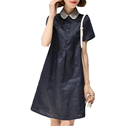 Robe d'été en coton et lin respirante pour vos journées ensoleillées