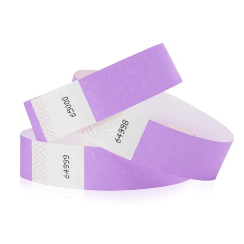 WristCo Berry 3/4" Tyvek Wristbands - 200 Pack Paper Wristbands for Events