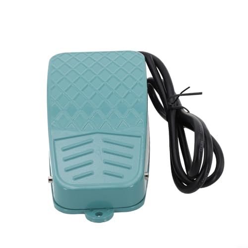Industrial Momentary Foot Switch Pedal - Heavy Duty Electric Foot Operated Switch with Anti-Slip Design, 1NC 1NO Terminal, 10A/250V, 1M Cable, for Machinery,(TFS-3)