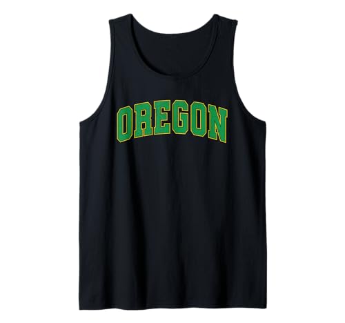 Oregon OR Vintage Athletic Blue Sports Design Style 80s 90s Tank Top