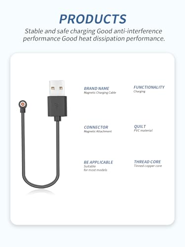 Câble de charge pour Yeforu Smart Ring cordon chargeur magnétique USB