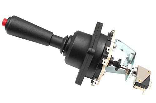 Arcade Joystick mit eingebauten Feuerknopf Raspberry Pi Spielautomat Koordinatenschalter X/Y Steuerung Richtungsschalter (Arcade Joystick mit Feuerknopf) Cover