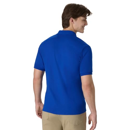Hanes Men's Short-Sleeve Jersey Pocket Polo (Pack of 2), Deep Royal, XX-Large - image 3
