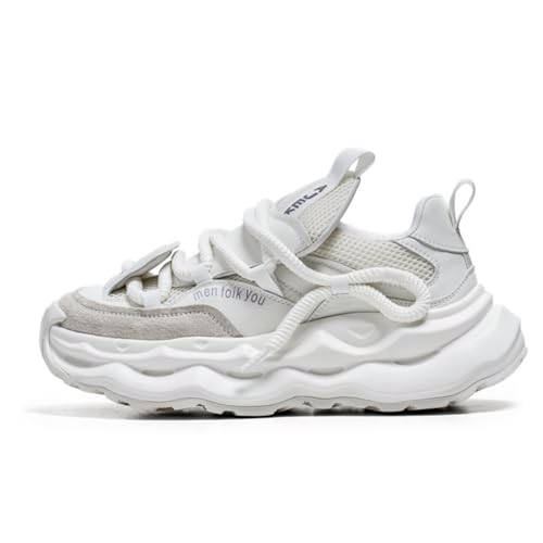 Men’s Vintage Chunky Sneakers - Retro Design, Cushioned Midsole, Anti-Slip Rubber Outsole, Mesh-Backed Suede Upper - Soft Sole for All-Day Comfort, Streetwear & Casual Adventures