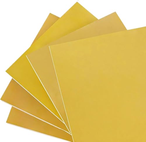 LoiYtrd Panel Aislante de Alto Rendimiento FR4 de Resina epoxi 3240, 200 x 200 mm(0.5mm 5Pcs)