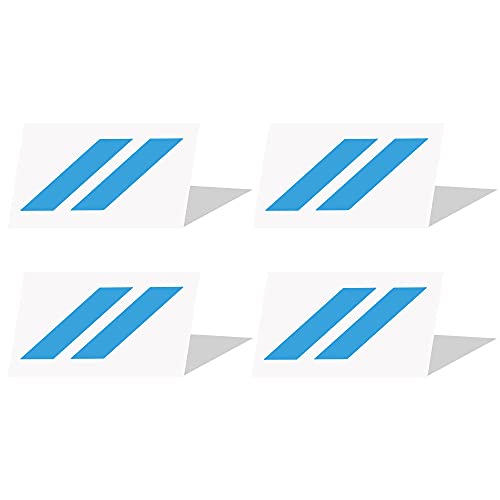 Image of IPG Compatible for Dodge Charger Challenger Durango Wheel Center Cap Decal Sticker Wrap Kit Personalize Your Vehicle (Inner Logo, Light Blue)