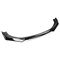 Spulhc Auto-Frontstoßstangen-Lippenspoiler-Splitter für Peugeot 307, Frontschaufel-Bodykit-Spoiler,C-Black White