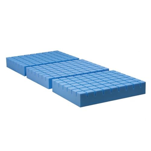 TERMIGEA Materasso Ventilato Intero in Poliuretano Espanso di Densità 30, Antidecubito, Previene la Formazione di Piaghe da Decubito, ideale per tutti tipi di Letti e Reti, Dimensioni 85x195x14