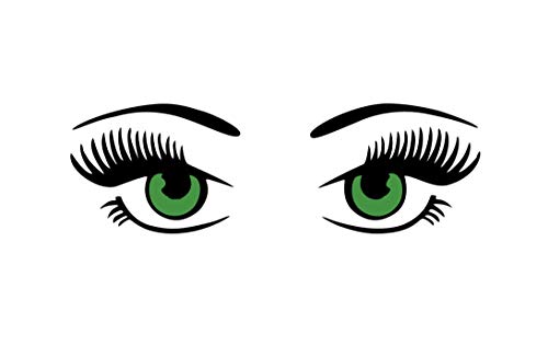 Female Anime Eyes Eyelashes Vinyl Decal Fits: Oculus Quest/Quest 2 Rift Psvr Headsets #TOP1