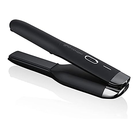 ghd Unplugged Styler ― 1" Cordless Flat Iron Hair Straightener, Professional Travel Straightening Iron with Heat-Resistant Case, USB-C Charging for 20-Minutes of Use ― Black Cover