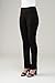 Lena Gabrielle Slimming 4-Way Stretch Pull-On Solid Black Ponte Straight Leg Women's Pants (US, Numeric, 2, Regular, Regular, Black)