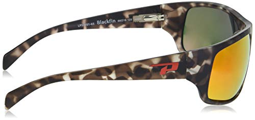 Peppers Sport Polarized Oval Sunglasses, Grey Tortoise, 66x19x125mm3