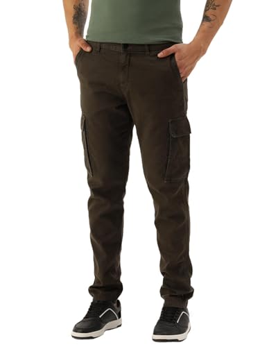 Image of IVOC Men MID-Rise Slim FIT Multi-Pockets 100% Cotton Cargo Pants
