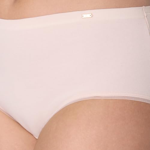 Bali Women's Pack, Lux Cotton Essentials Hipster Underwear, Moisture-Wicking, Tummy Control, 3-Pack4