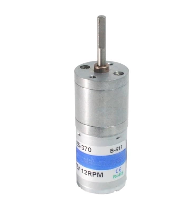 Moteur à arbre long JGA25-370 pour l'automatisation de robot miniature