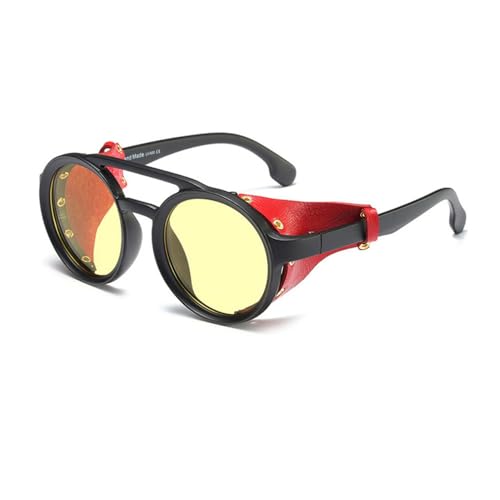 Lunettes de soleil rondes Steampunk femmes hommes nuances vintage UV400