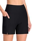 Runhit 5 Inch Swim Shorts Women Womens Board Shorts High Wai...